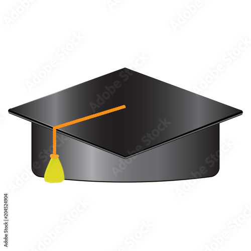 bachelor hat isolated on white background vector illustration