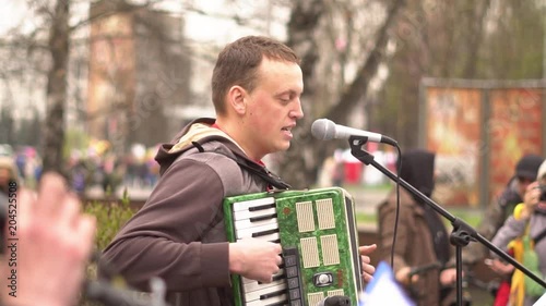 musicians sing in the street photo