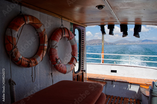 Titicaca Lake Boat Ride in South of Peru
