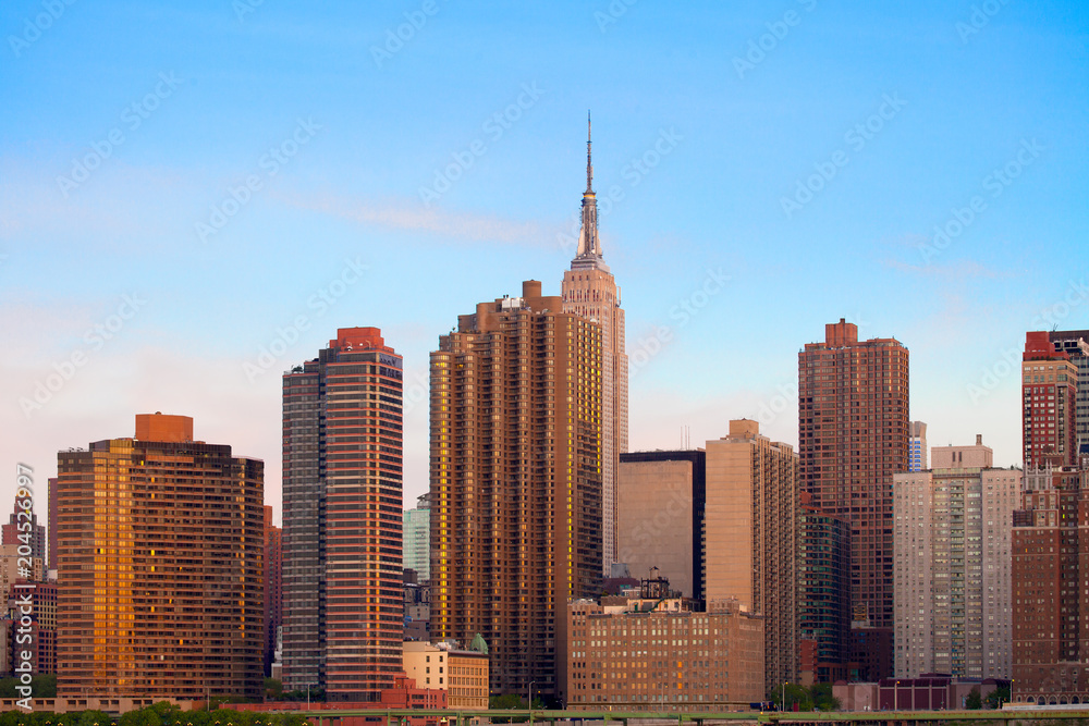 Skyline of buildings at Murray Hill, Manhattan, New York City, NY, USA