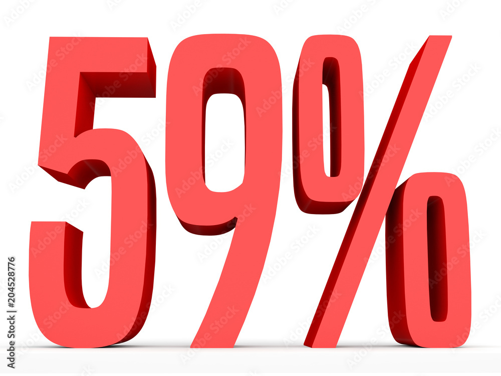 Fifty nine percent off. Discount 59 %. Fifty nine percent off. Discount 59 %.