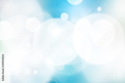 Abstract blue bokeh background
