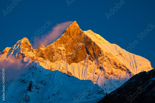 Machapuchare (Fishtail Peak) - Mountain in Himalayas