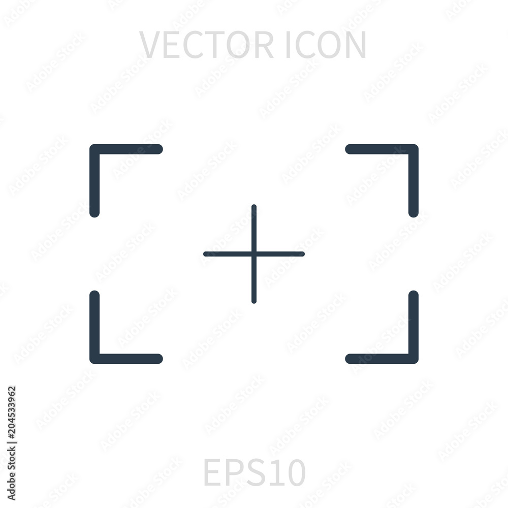 Obraz premium Autofocus linear vector icon.