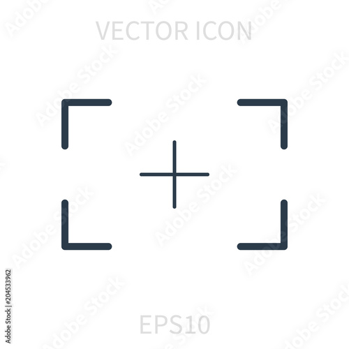 Wallpaper Mural Autofocus linear vector icon. Torontodigital.ca