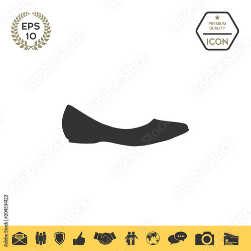Ballerina flats - women shoe, the silhouette