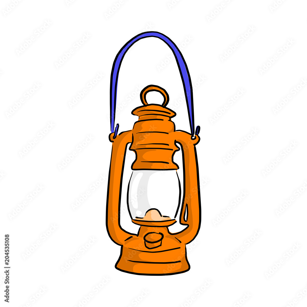 Electric lamp sketch engraving Royalty Free Vector Image