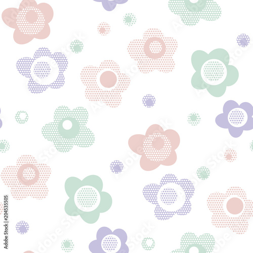 cute baby style floral patt...