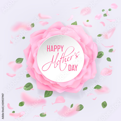 Happy Mother s day card with roses © mirrima