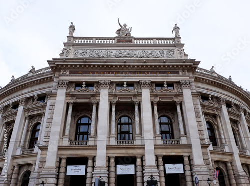 Vienna, Austria - December 16, 2017: Historical buildings in Vienna city center