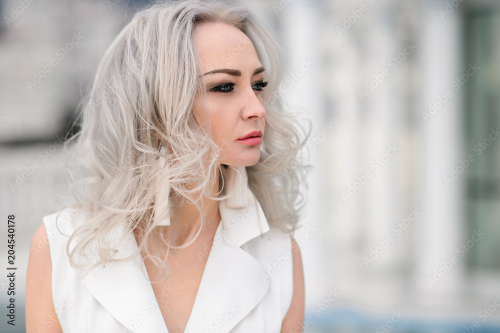 Sexy woman with long hair in amazing clothes Sexy woman with long hair in amazing clothes
