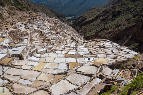The salt mine of Peru Maras close to Cusco