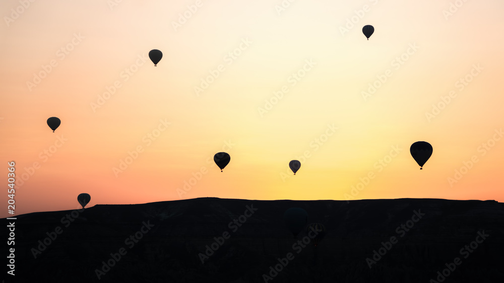 The great tourist attraction of Cappadocia - balloon flight. Cappadocia is known around the world as one of the best places to fly with hot air balloons. Goreme, Cappadocia, Turkey. The great tourist attraction of Cappadocia - balloon flight. Cappadocia is known around the world as one of the best places to fly with hot air balloons. Goreme, Cappadocia, Turkey.