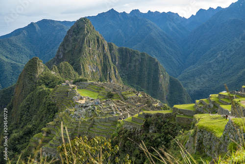 The road to Machu Picchu and beautiful landscapes