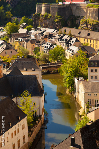 Luxembourg city old quarter - Grund - Alzette
