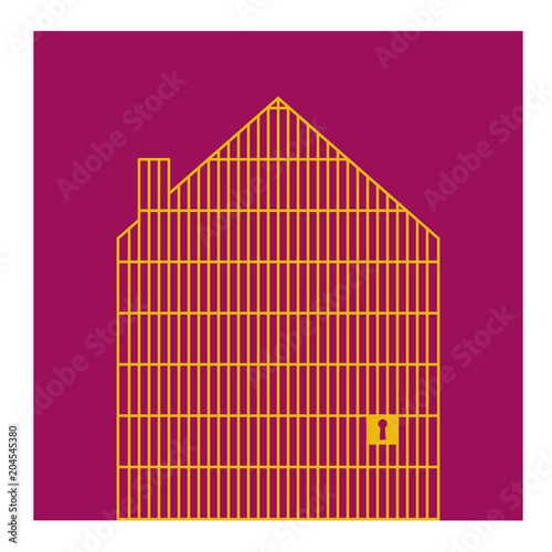 The prison at home. The condemnation of the home.
Serie of metaphorical concepts and poetry images.