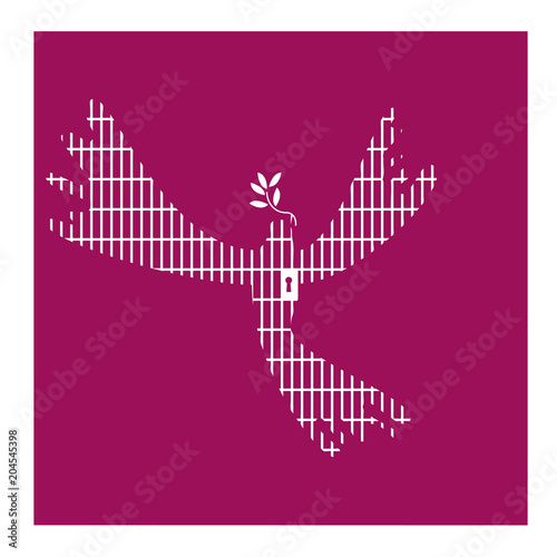 Dove of peace. When peace becomes a condemnation.
Serie of metaphorical concepts and poetry images.
