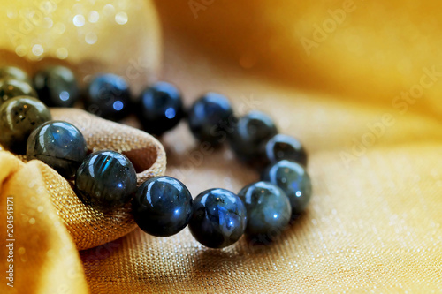 Labradorite lucky stone. Amulet accessories for good good lucky fortune and happy life