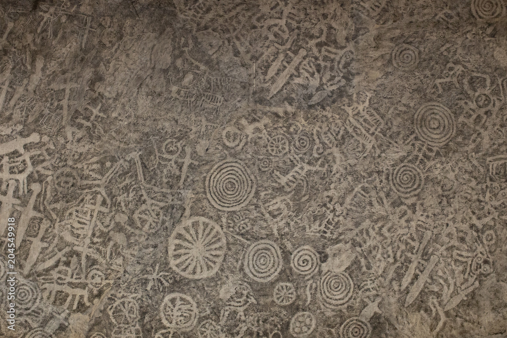 Ancient stone pattern belonging to the Okunev culture is a Bronze Age culture dated to the first half of the 2nd millennium BC in Minusinsk Hollow of southern Siberia. Ancient stone pattern belonging to the Okunev culture is a Bronze Age culture dated to the first half of the 2nd millennium BC in Minusinsk Hollow of southern Siberia.