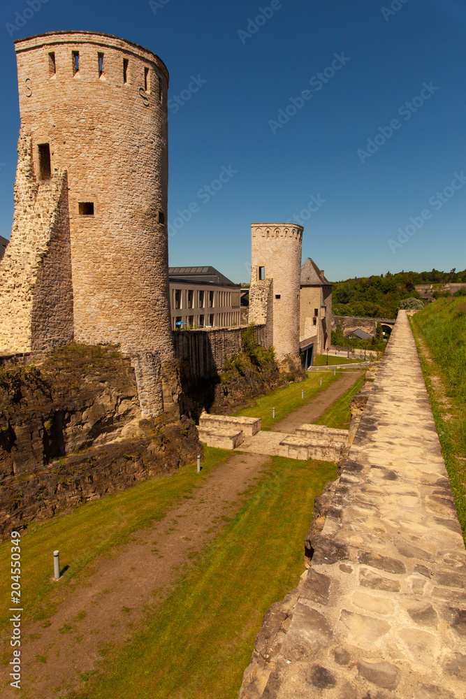 Luxembourg city old quarter - fortification du plateau du Rham
