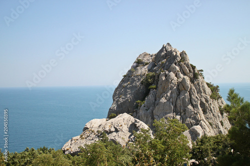 Rock by the sea. The Rock-Diva. Crimea