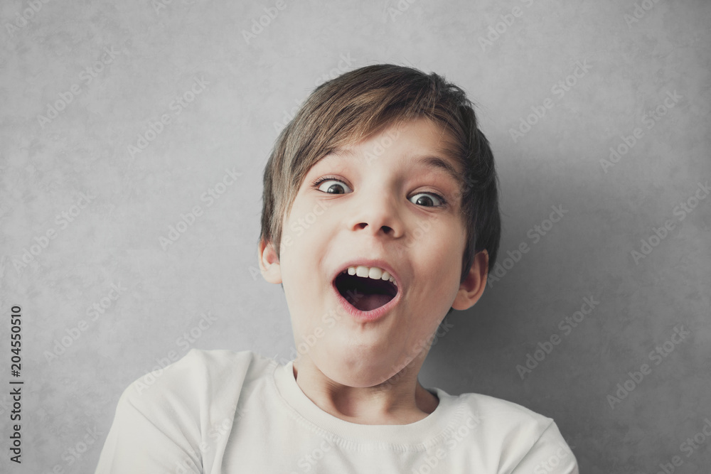 Portrait of surprised boy Portrait of surprised boy
