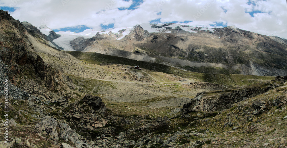 Valais, terrain around Blauherd ZBAG station