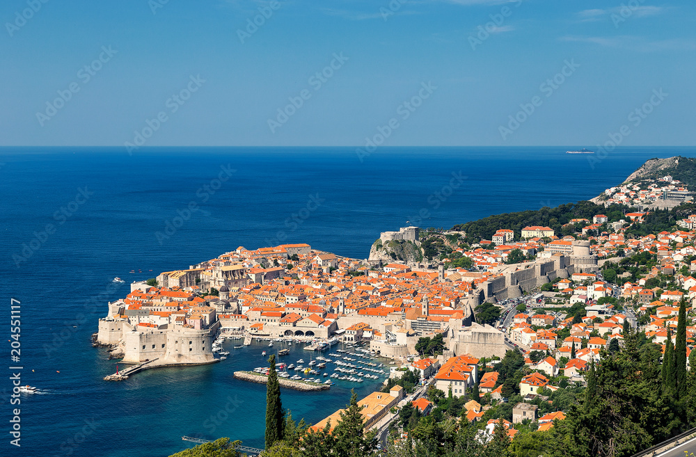 Dubrovnik, Croatia.The beautiful city on Croatian south coast.