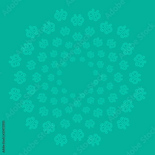 High Quality Vintage Decorative Oriental Mandala on ColorBackground . Isolated Vector Elements