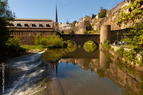 Luxembourg city old quarter - Grund - Alzette