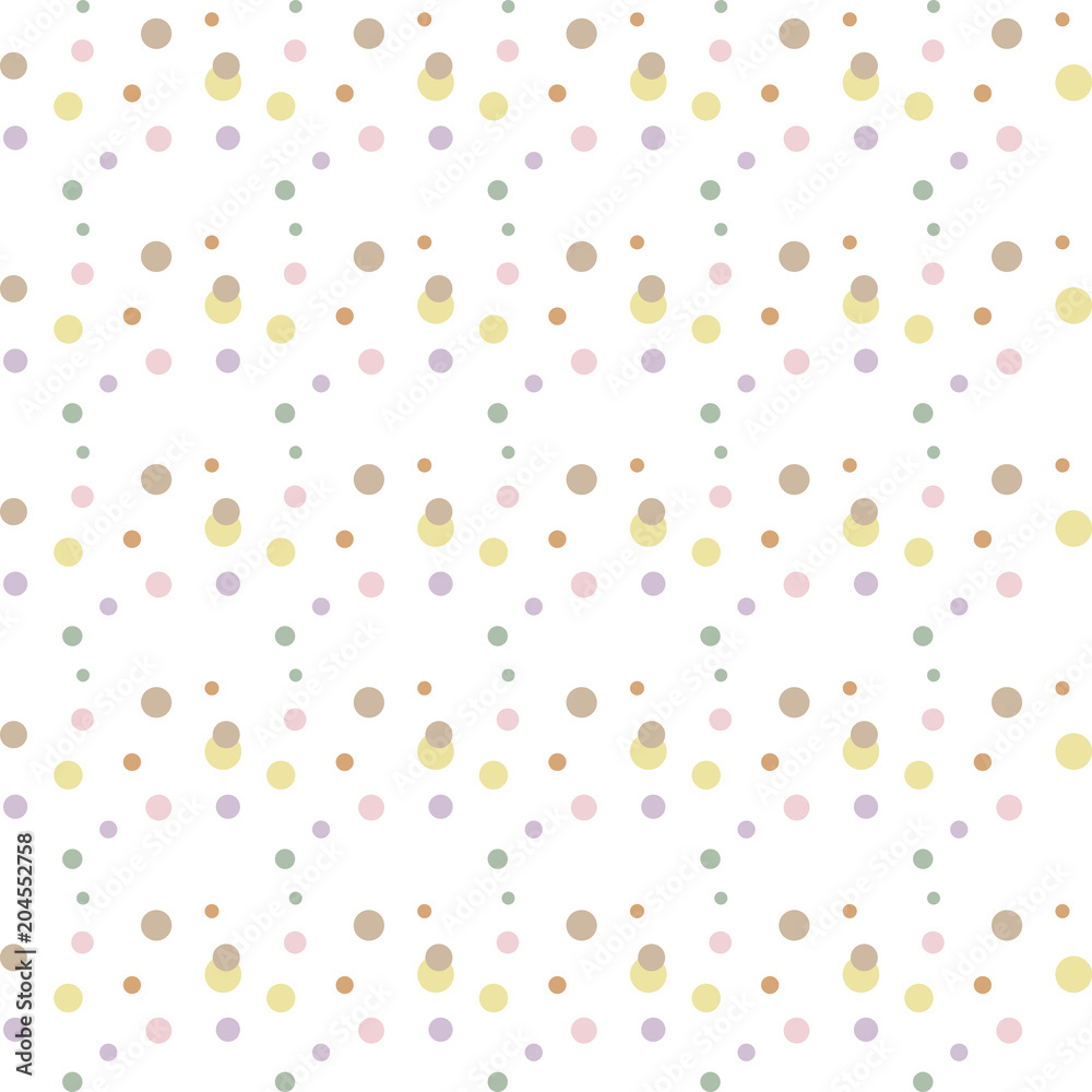 Colorful abstract messy seamless pattern with geometric shapes. Circles, dots. Vector illustration. Colorful abstract messy seamless pattern with geometric shapes. Circles, dots. Vector illustration.