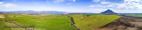 Aerial view from Mount Soratte in the province of Rome photo