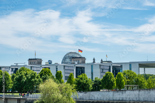   skyline above government district, in Berlin,  Germany