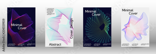 A set of modern abstract covers.