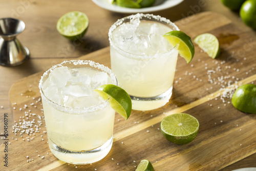 Alcoholic Lime Margarita with Tequila photo
