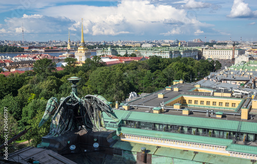 Top view of Saint-Petersburg, Russia © gumbao