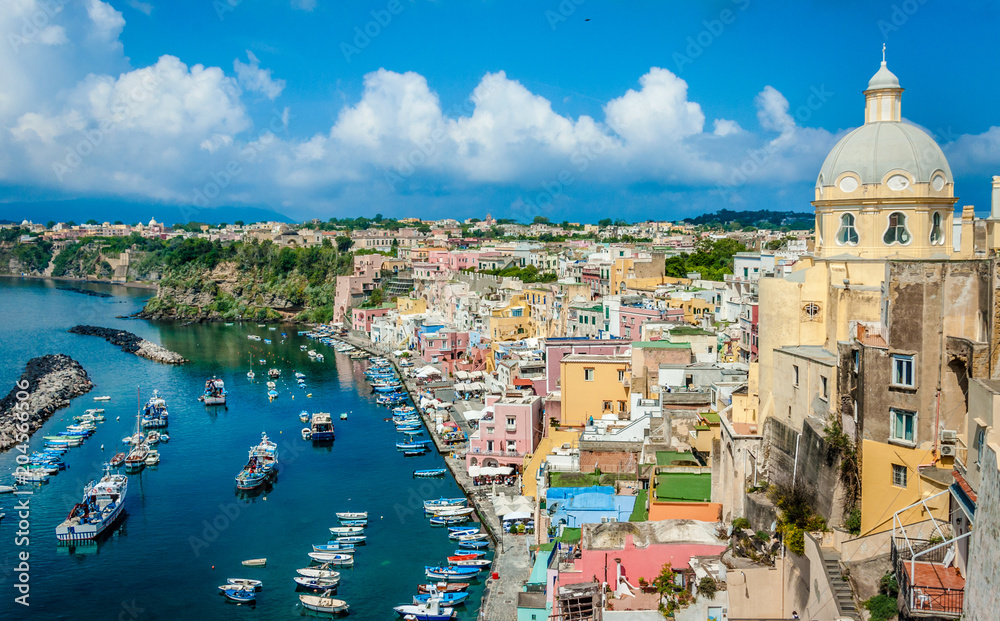 Picturesque Island of Procida,Gulf of Naples, Italy