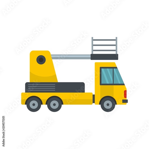 Lorry platform icon. Flat illustration of lorry platform vector icon for web © anatolir