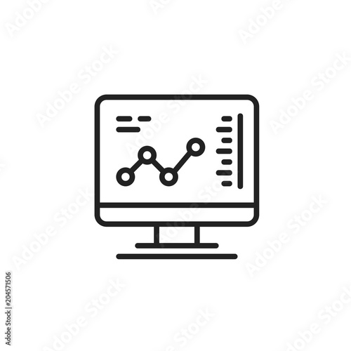 Computer Statistics Graph icon