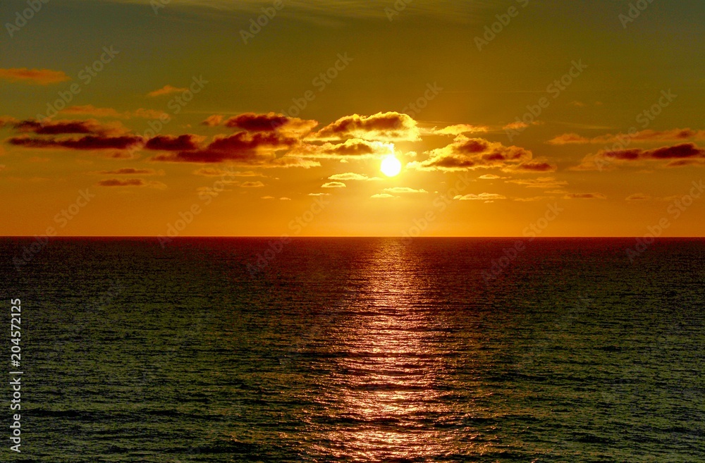 Fototapeta premium Meer Sonnenuntergang