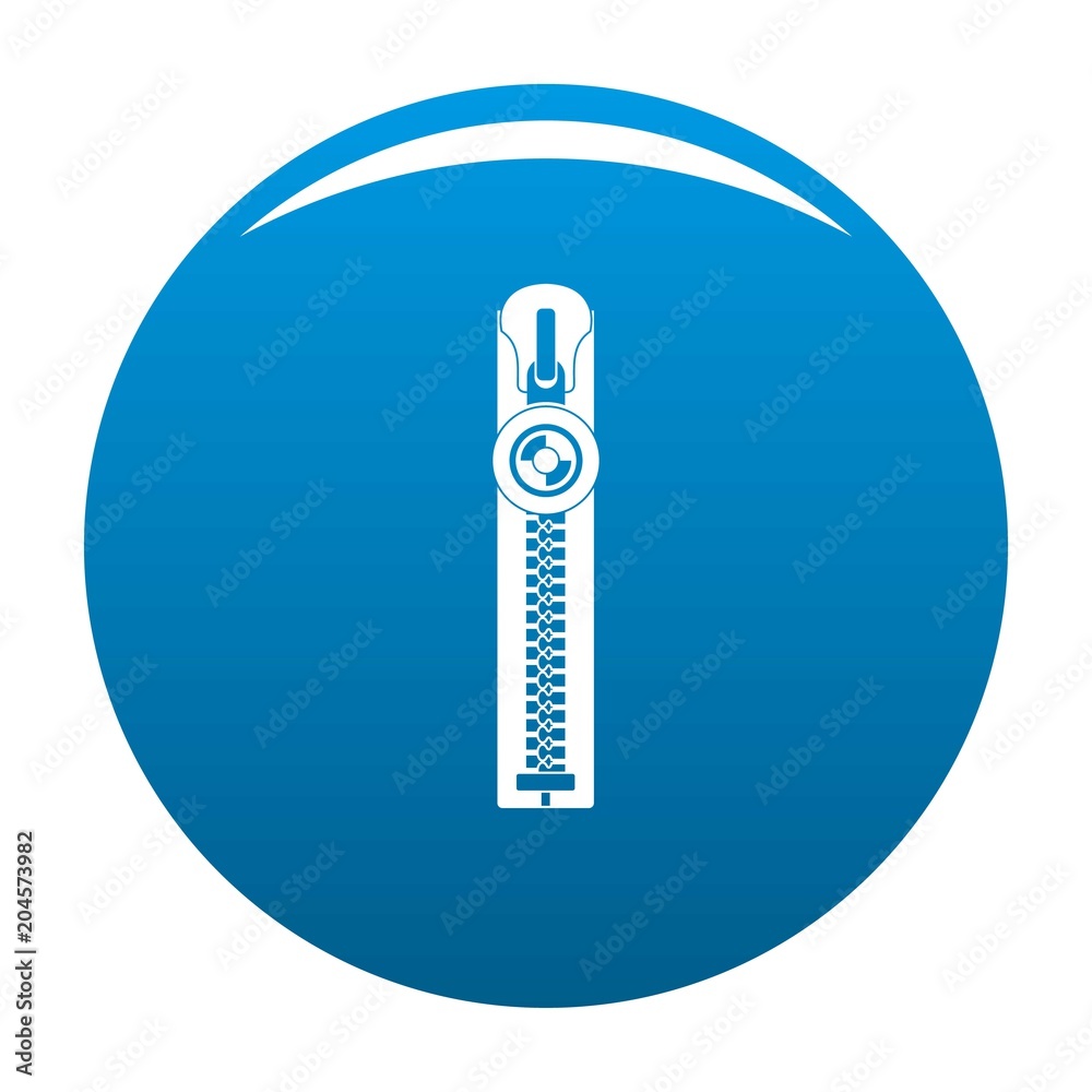 Round zip icon. Simple illustration of round zip vector icon for any design blue Round zip icon. Simple illustration of round zip vector icon for any design blue
