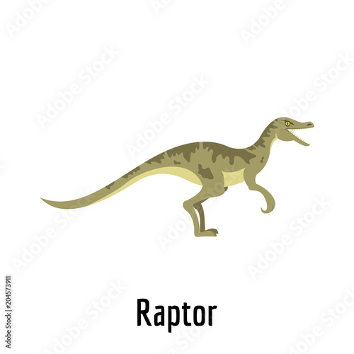 Raptor icon. Flat illustration of raptor vector icon for web.