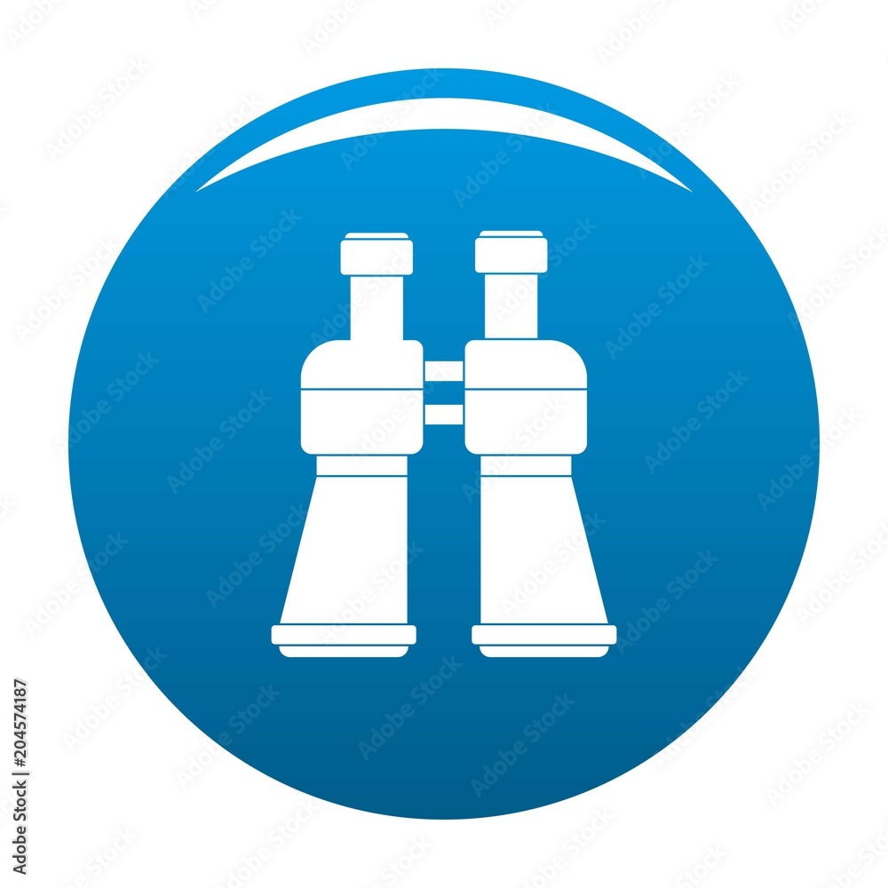 Binoculars icon. Simple illustration of binoculars vector icon for any design blue Binoculars icon. Simple illustration of binoculars vector icon for any design blue