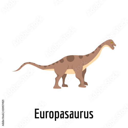 Europasaurus icon. Flat illustration of europasaurus vector icon for web.