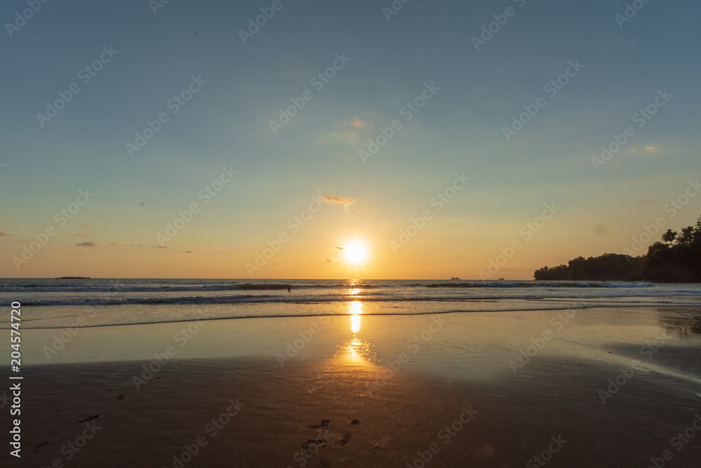 Sunset at Ventanas beach