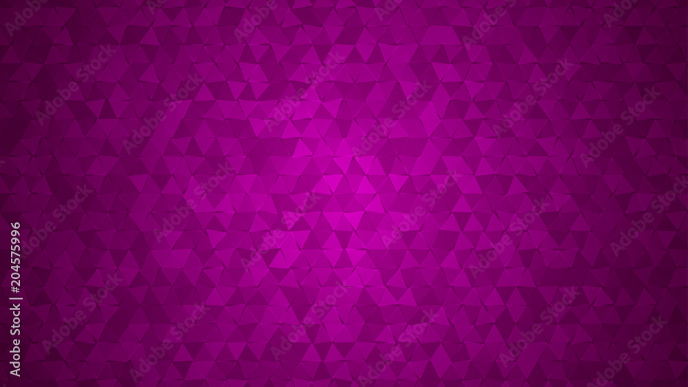 Abstract background of small triangles in purple colors.