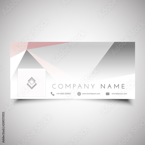 Social media timeline cover design with low poly design