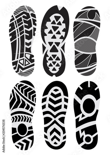 footprint vector set © yuriks