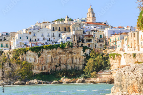 Bild auf Leinwand Italy, Foggia, Apulia, SE Italy, Gargano National Park, old town Vieste