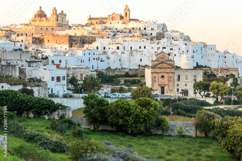 Italy, SE Italy, Ostuni. City scape of Old town. The "White City".